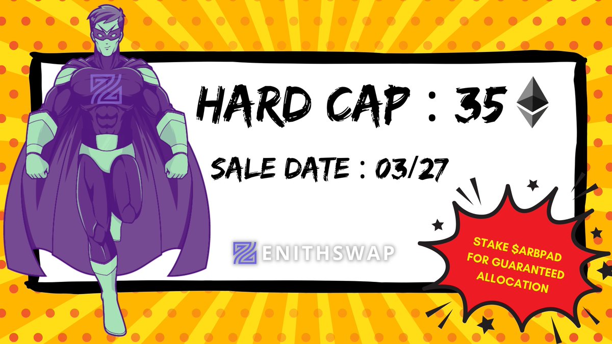 Drumroll, please! 🔥 The moment u've been eagerly anticipating has arrived 🚀

We have decided our Public Sale date on ArbitrumPad   -@Arbitrum_Pad on 03/27 ⏰

We'll be raising just 35 ETH from Public Sale 😱

😱 Accordingly Listing mcap will be around 55K 🔥
#Arbitrum

🧵 (1/3)