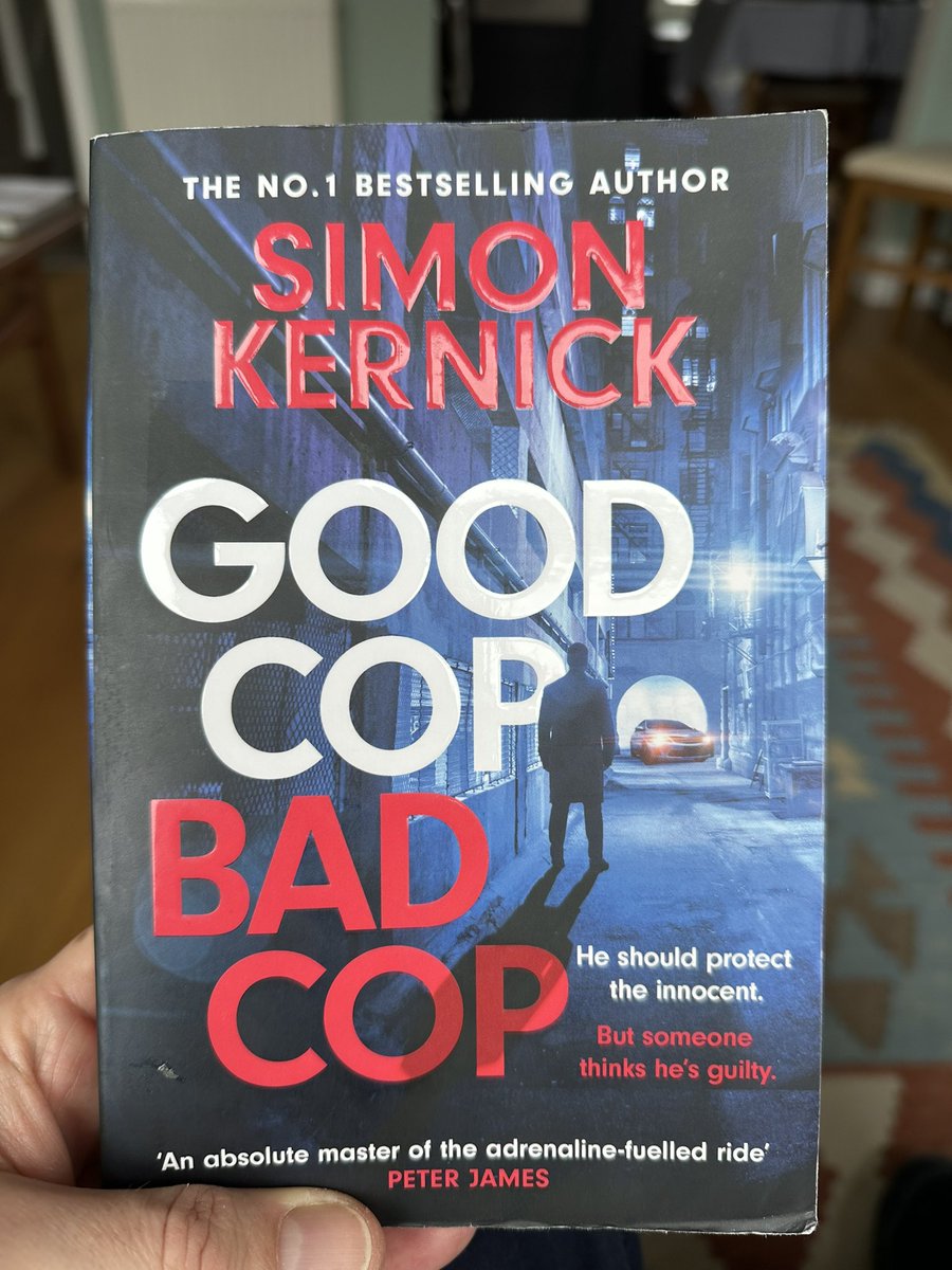 reeranter's tweet photo. Just finished ‘Good cop bad cop’ by thriller writer @simonkernick . I’ve read most (all?) of his books, and I’d say this is his best yet. Brilliant. https://t.co/4ZdI3NbWxo