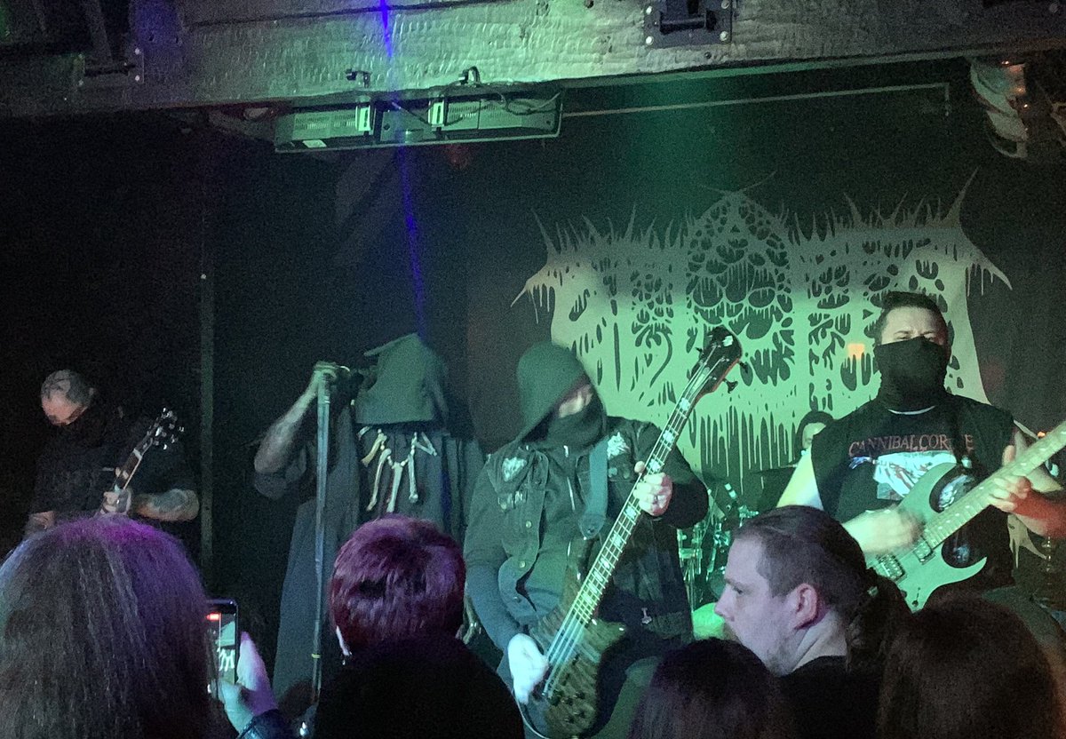 Abduction, Trivax &amp; Outergods at The Old Salutation last night. #blackmetal