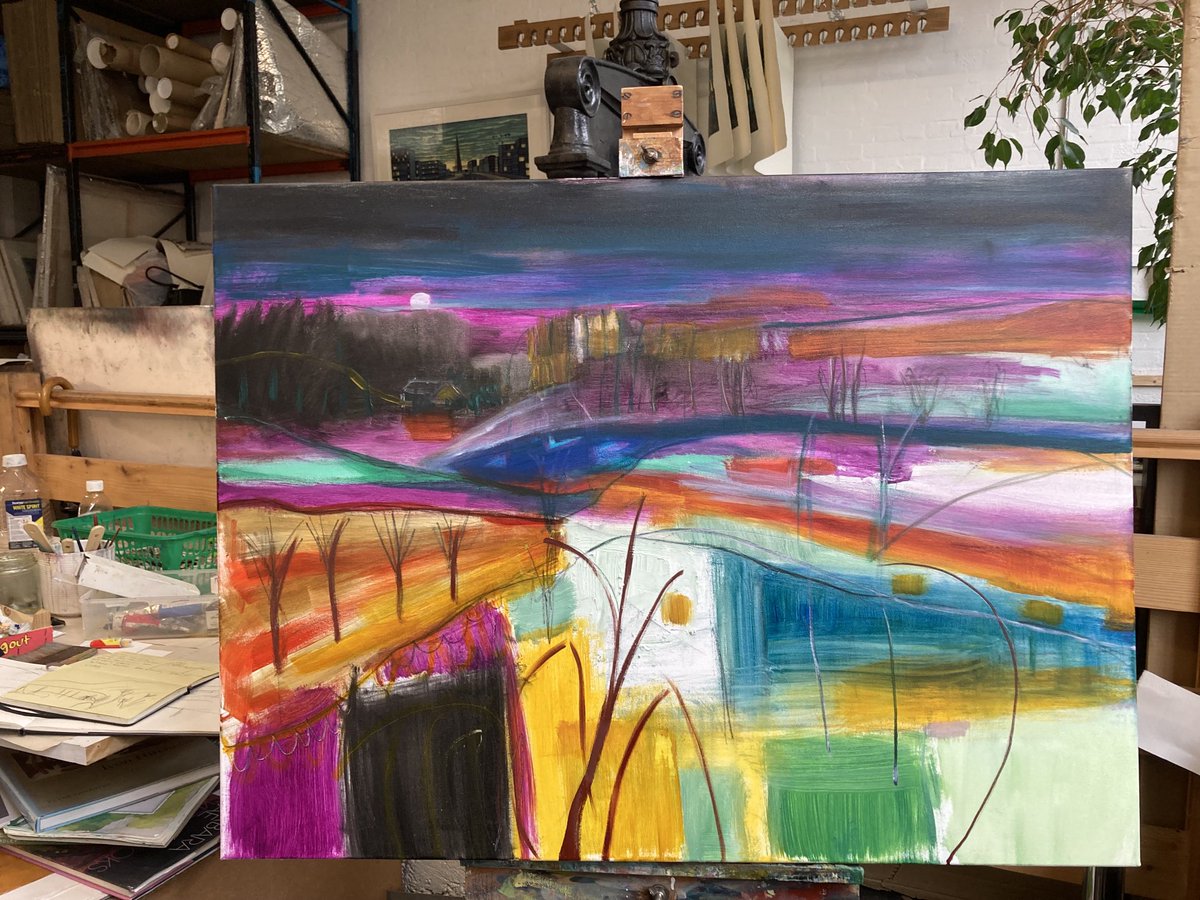 Been away for a week so now have fresh eyes 👀 to make descions on my new paintings! Hopefully…..#Paintings #oiloncanvas #modernpaintings #landscapepaintings #studiopaintings #contemporarypaintings #paintingsforyourhome #paintingsforsale #fineartpaintings