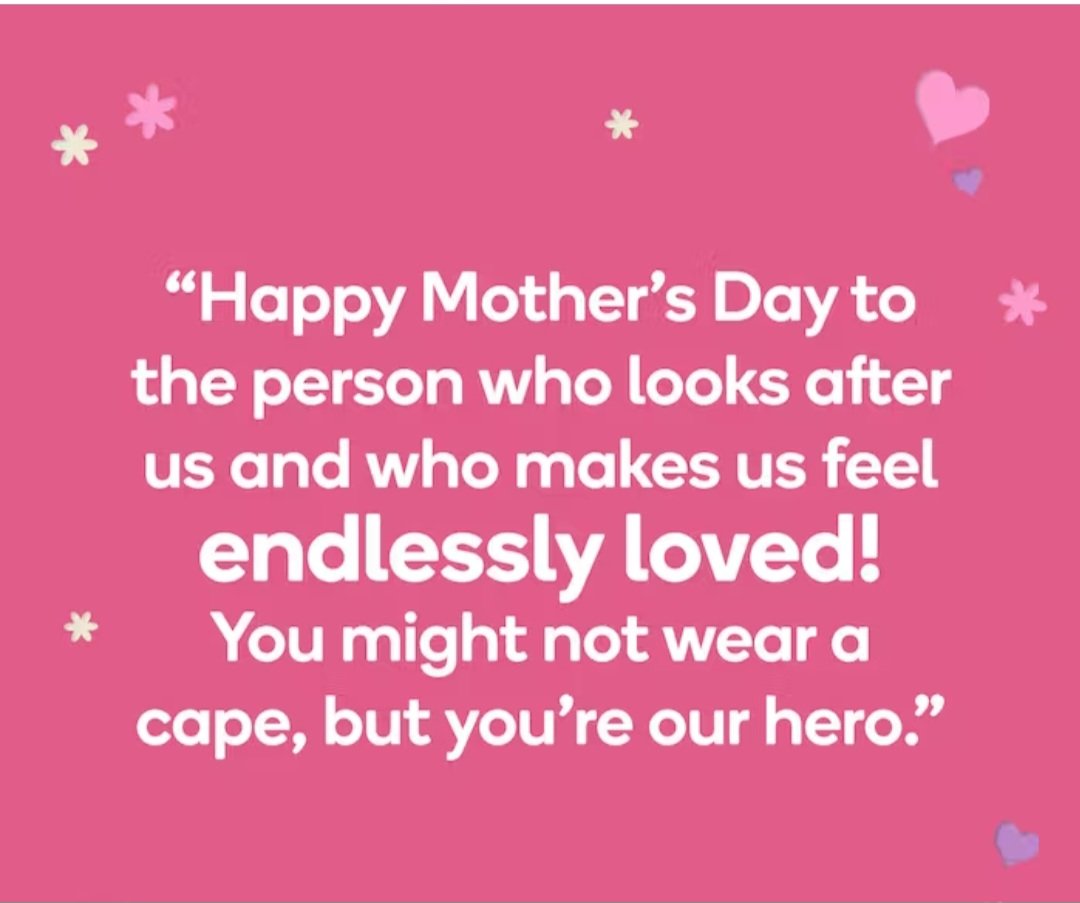 Happy Mother's Day to all our children's Mums and Mother figure in their lives. We hope you all have a special day.