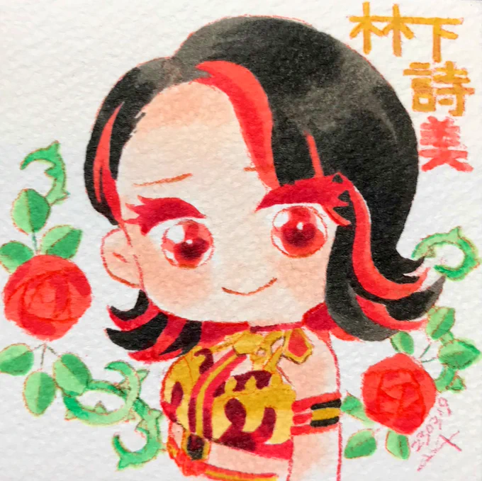 息抜きにイケメン詩美選手を描きました! #STARDOM #林下詩美 