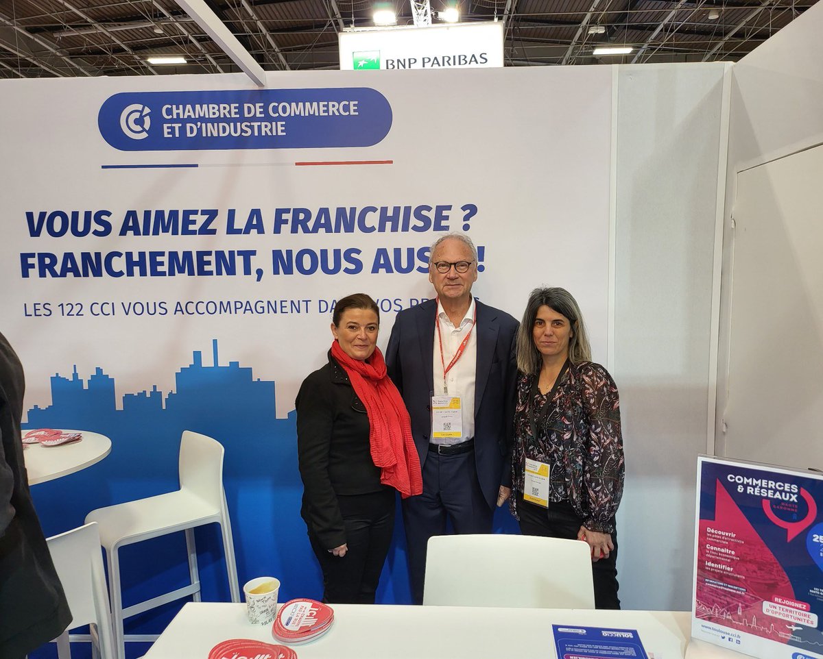 🔵 Le réseau #CCI vous donne rdv à <a href="/Franchise_Expo/">Franchise Expo Paris</a> . <a href="/FanyRuin/">Fany Ruin Pro</a> , 1e vice-présidente <a href="/ccifrance/">CCI France 🇫🇷🇪🇺</a> est aux côtés des équipes « commerce » de la <a href="/CCIcotedazur/">CCI Nice Côte d'Azur</a> . #franchise