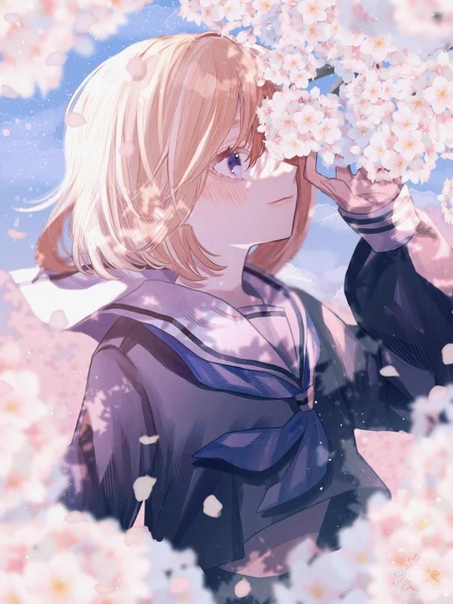 開花 
