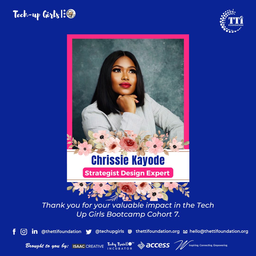 hertechytrain's tweet photo. Thank you so much Ma Chrissie Kayode for an impactful session at the Tech Up Girls Cohort 7 coaching call. It was absolutely impactful and engaging.
#thettifoundation #coachingcall #techupgirls7 #techupgirlsinitiative https://t.co/UPOLsFQ4IC