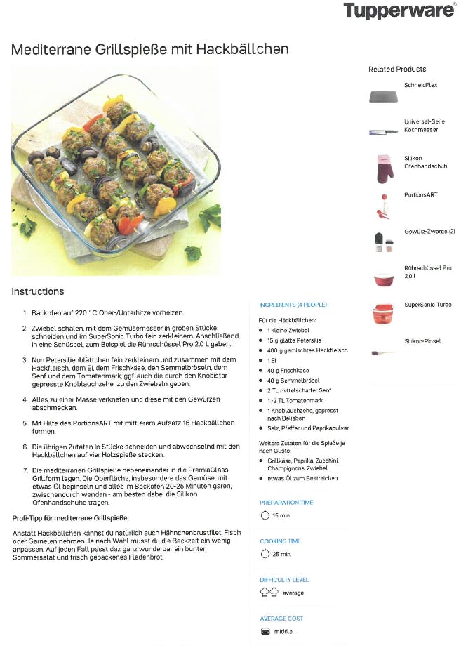 Werbung -
Zum Sonntag haben wir ein paar schöne und schnelle Rezepte für Euch zum kochen.
Lasst es Euch schmecken!

go.tupperware.de/537mv9

#tupperware #party #küche #werbung