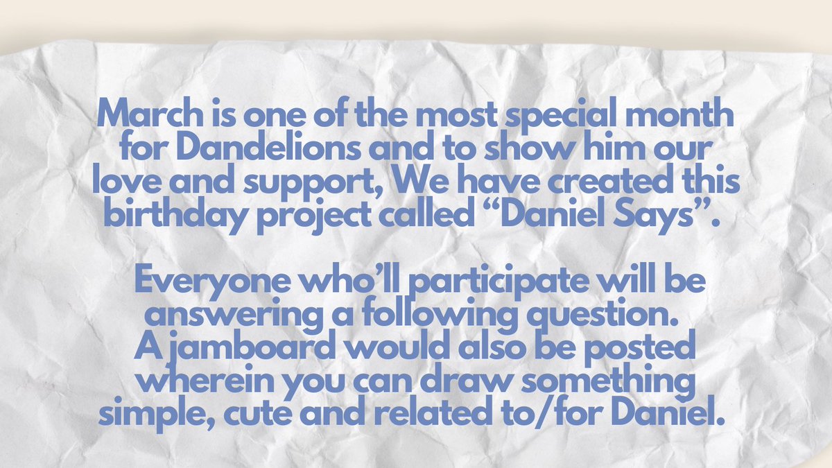 kdglines's tweet photo. Come join us KDGLINES, in celebrating Daniel’s special day and executing our first ever birthday project!

Information for this project are all listed in the following photos. For any question or inquiry, just reach us through dms. 

#OurPreciousDanielDay  #다니엘_3월은_다니꺼야 https://t.co/CgbZXHvp63