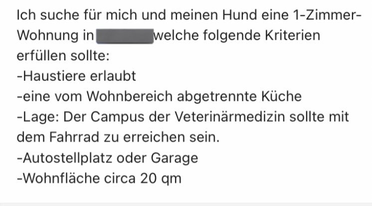 Fuchsbau_22's tweet image. Immer öfters lese ich solche Annoncen &amp;amp; stelle auch selbst fest, dass immer mehr Menschen Hunde/Katzen in sogenannte #Mikroappartement leben. Wie viel #qm sind grundsätzlich okay?!Cc.: @VPH_Vetmeduni @tierschutz_bund @SOKO_Tierschutz @VfF_Germany @NABU_de @PETADeutschland