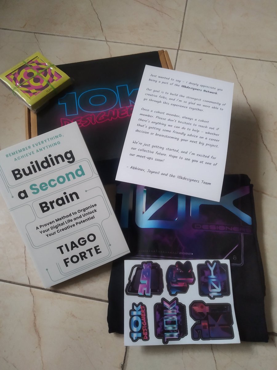 dhriitii__'s tweet photo. 'All good things take time...'
Finallyyy got my Cohort-6 grad kit from @10kdesigners !! 🥰🎉

@10kdesigners it has been an amazing journey! Grateful to all the cohort members, mentors, @abnux and @jayneil for the support!🥺😊 https://t.co/laUS3XMJYx