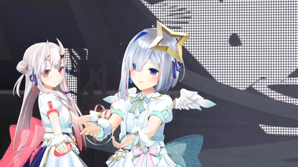 百鬼あやめ 「#ひろがるホロライブDAY2 サビの所でお嬢の美声が映えるほんと伝説級の曲よね(」|けースヶのイラスト