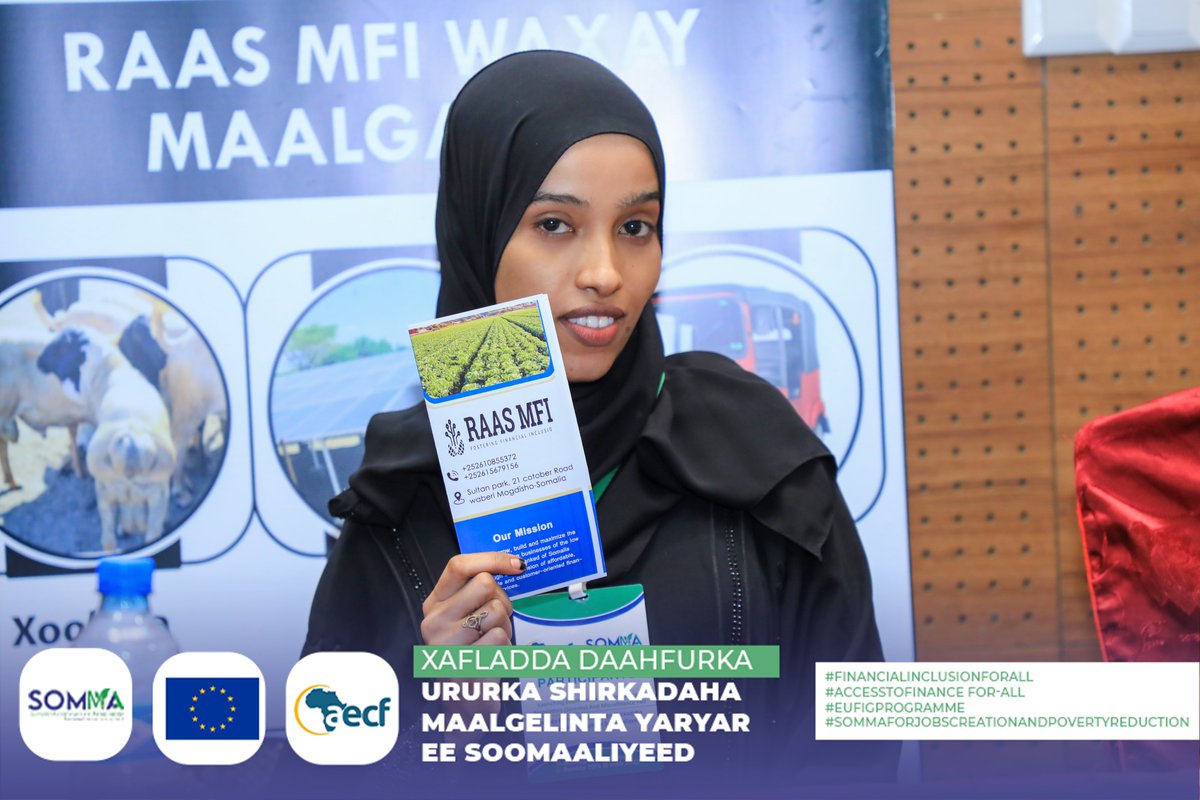 SomaliMFiAssoc's tweet image. Happening now. The opening ceremony of the Somali Union of Microfinance Companies is currently underway in Mogadisho. #Financialinclusionforall 
#AccesstofinanceforAll 
#SOMMAforjobscreationandpovertyreduction 
#EUFIGprogramme