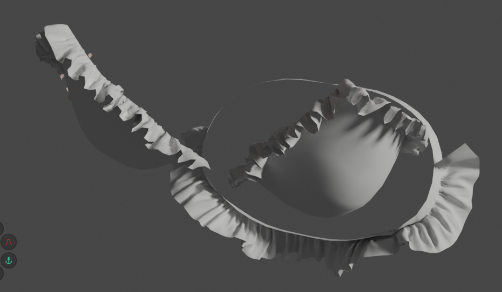 こちらもモデリングして生成したのが2枚目人体的な破綻が大きくなってきたので水着だけ切り出して使ってます。当初は透明な浮き輪に青いボールが入っていてそれを縄で装飾してシルエットを説明するみたいなのを考えていたのですがごちゃごちゃしてイマイチだったのでここは手で描くことにしました→ 