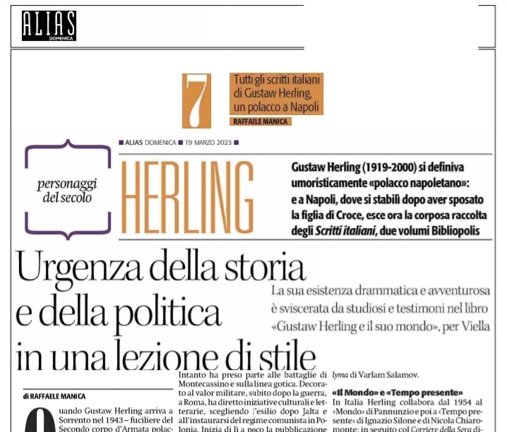 PLInst_Roma's tweet photo. 📚 #NovitaEditorialiPL
L'edizione integrale della pubblicistica 🇮🇹 di Gustaw #Herling. Circa 500 articoli (1954-2000), raccolti presso la Fondazione Biblioteca Benedetto Croce e integrati con ricerche su collezioni di riviste e quotidiani.
▶️https://t.co/JyXGKjXXqU https://t.co/KHjqJoSIeo