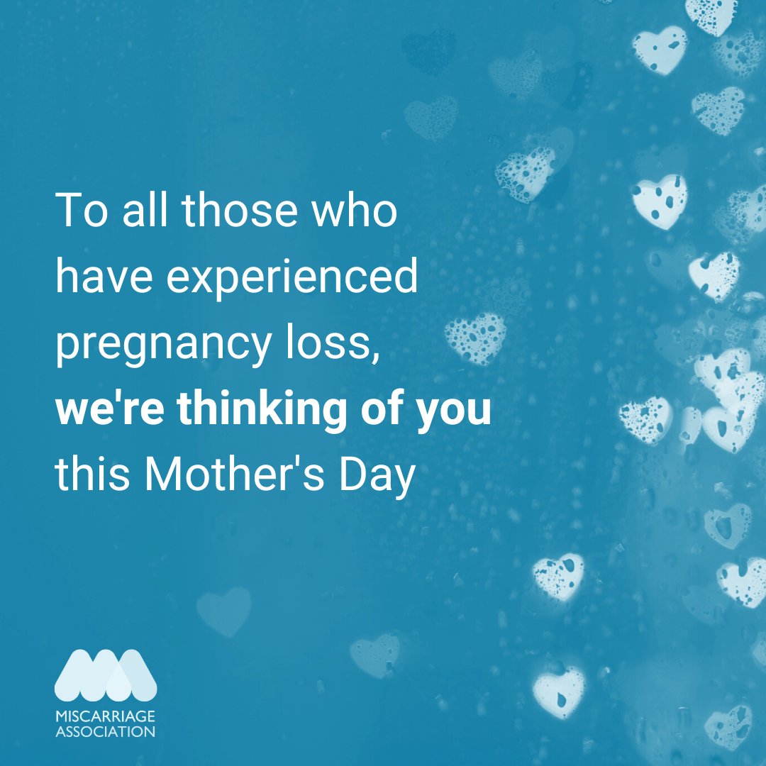Miscarriage Association (@miscarriagea) on Twitter photo Our thoughts are with anyone who finds this day difficult 💙
#MothersDay #OthersDay #DiversityInLoss #PregnancyLoss Our thoughts are with anyone who finds this day difficult 💙
#MothersDay #OthersDay #DiversityInLoss #PregnancyLoss