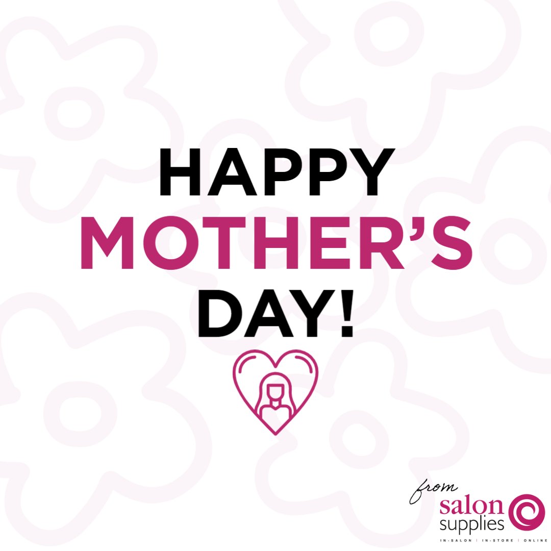 Salon Supplies would love to wish a Happy Mother's Day to all mother's and mother like figures💗

This is a reminder that your hard work all year round does not go unnoticed! 

#happymothersday #mothersday #mother #hairandbeauty #hair #beauty #love #salonsupplies