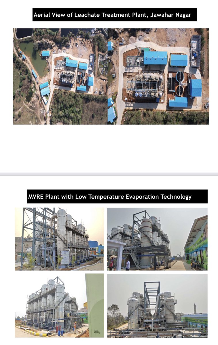 The 2 MLD capacity leachate treatment plant, built by #Ramky, at the cost of ₹250 crs is fully operational, processing the leachate into acceptable level BOD &amp; COD.
The accumulated leachate in the tank shall be cleaned in a time bound manner

<a href="/KTRBRS/">KTR</a>