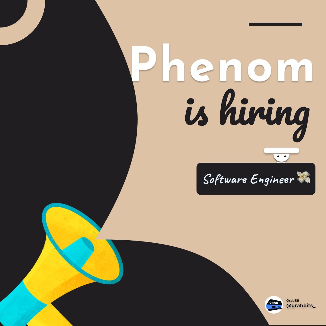 grabbits_'s tweet photo. Phenom is hiring software engineers - backend..
To know more &amp; apply. Visit the link in the bio!

#jobs #hiring #softwareengineer https://t.co/fgUlL4EP2K