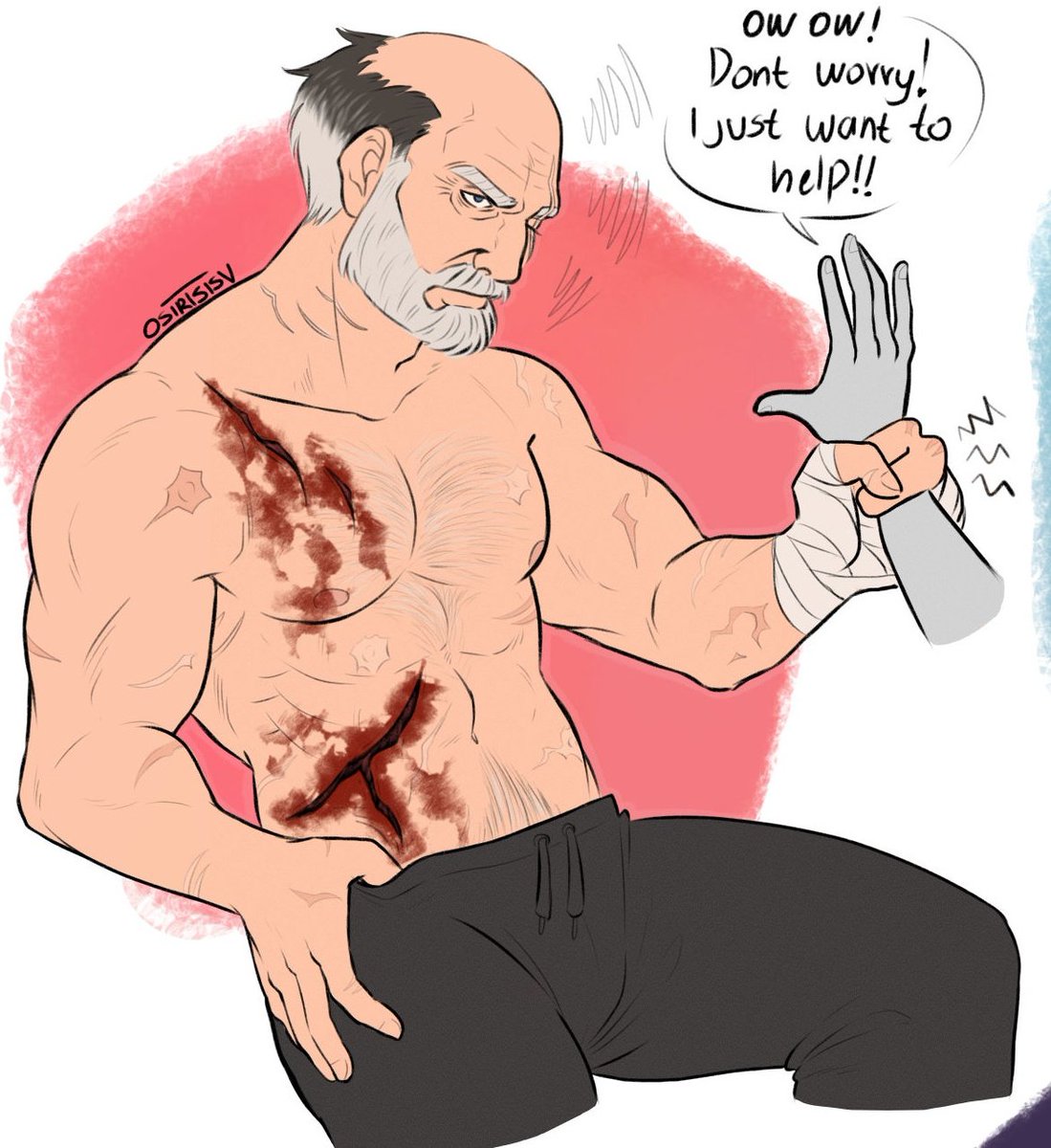 No touching unless he wants you to...