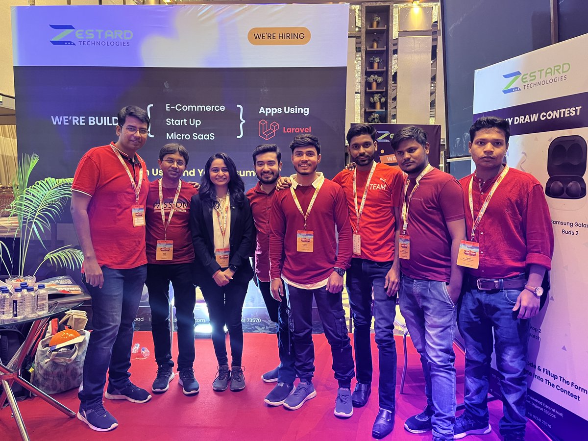 zestardtech's tweet photo. We had an amazing time as a Gold Sponsor at Laracon India 2023! 

The event brought together over 1100 talented Laravel developers from across India and featured 20+ speakers from around the world. 

Check out some of our photos from the event! 
#LaraconIndia2023 #LaraconIN https://t.co/Fbo8ZvtVIA