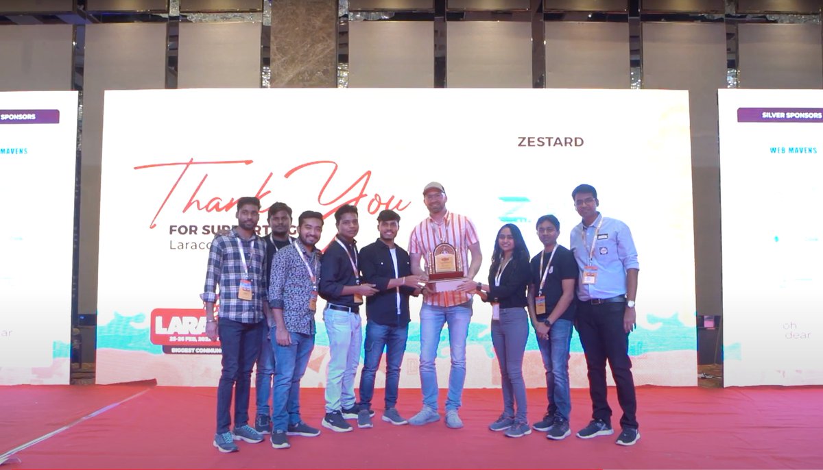 zestardtech's tweet photo. We had an amazing time as a Gold Sponsor at Laracon India 2023! 

The event brought together over 1100 talented Laravel developers from across India and featured 20+ speakers from around the world. 

Check out some of our photos from the event! 
#LaraconIndia2023 #LaraconIN https://t.co/Fbo8ZvtVIA
