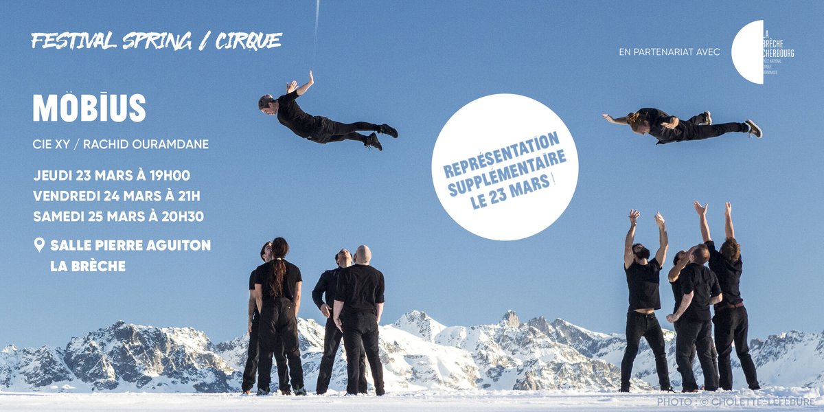 Représentation supplémentaire Möbius dans le cadre de du Festival Spring organisé par <a href="/LaCirque/">La Brèche, Pôle National Cirque de Normandie</a> ! Par ici pour en savoir plus 👉 fb.me/e/4rhJFMrie, et par là pour les billets 👉 …-scenenationale.notre-billetterie.com/billets