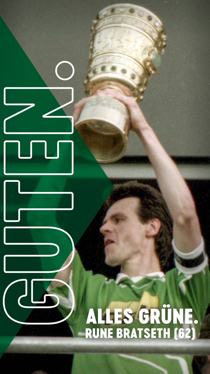 werderbremen's tweet photo. Heute feiert Rune #Bratseth seinen 62. Geburtstag 🥳
Der Norweger spielte zwischen 1987 und 1994 bei den Grün-Weißen und wurde mit #Werder zweifacher Deutscher Meister, zweifacher DFB-Pokalsieger und gewann den Europapokal der Pokalsieger 💪
Alles Gute, Rune! 🎉
#Werder https://t.co/pfDMgMUw91