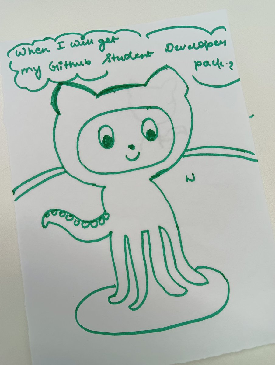 Shagun2912's tweet image. When I will get my GitHub student developer pack ?
#WTMDareToBe #github #githubstudent @gdg_nd #wtmxgithub