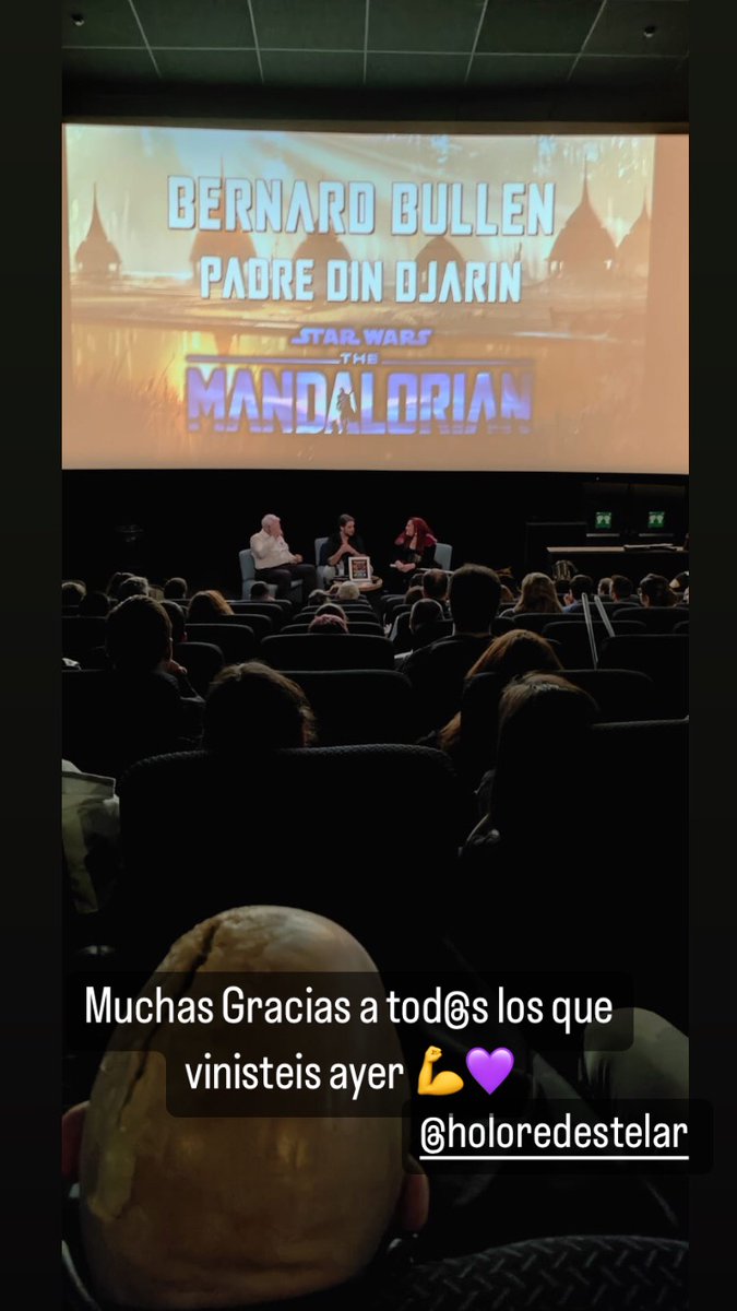 BernardBullen's tweet photo. Que pedazo de día ayer ! Nombrado miembro honorífico de @HoloRedEstelar , volver a ver mi flashback de @themandalorian en pantalla grande y una charla después llena de gente muy cool ! GRACIAS  #fatherofthemandalorian https://t.co/fgXvOwqbhF