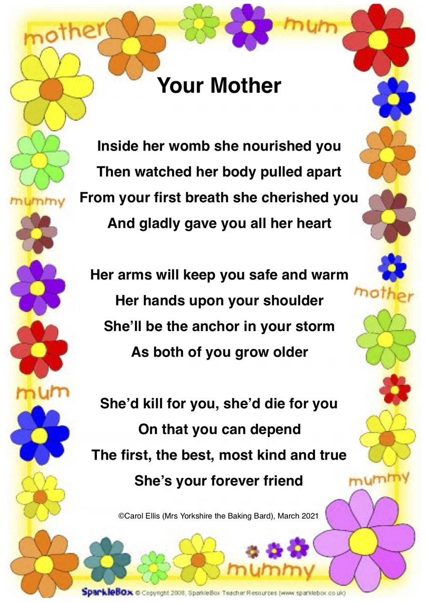 Another poem to celebrate Mother's Day. 🥰🥰🥰💐💐💐 #mothersday #poetry #poetrycommunity #poetrylovers #poetsoftwitter #poets #poem #writers #writerscommunity #poetrylovers #poem #POEMS #PoemsOnTheUnderground #poetsociety #poetsofinstagram #mum