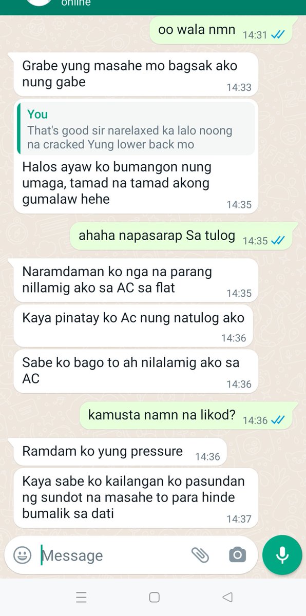 Hilotngbinata's tweet photo. Thank you sir!

I offer basic chiro Swedish Thai deep tissue massage sports massage I can combine

Must try kabayan ☺️

#alterdubai
#smallstudioroom
#hilotkabayan
#alterdxb
#alteruae
#alterpinoy
#alterrigga
#lowkeypinoy
#fitandtallhandsomeyoungboy https://t.co/wO3qzUDJaG