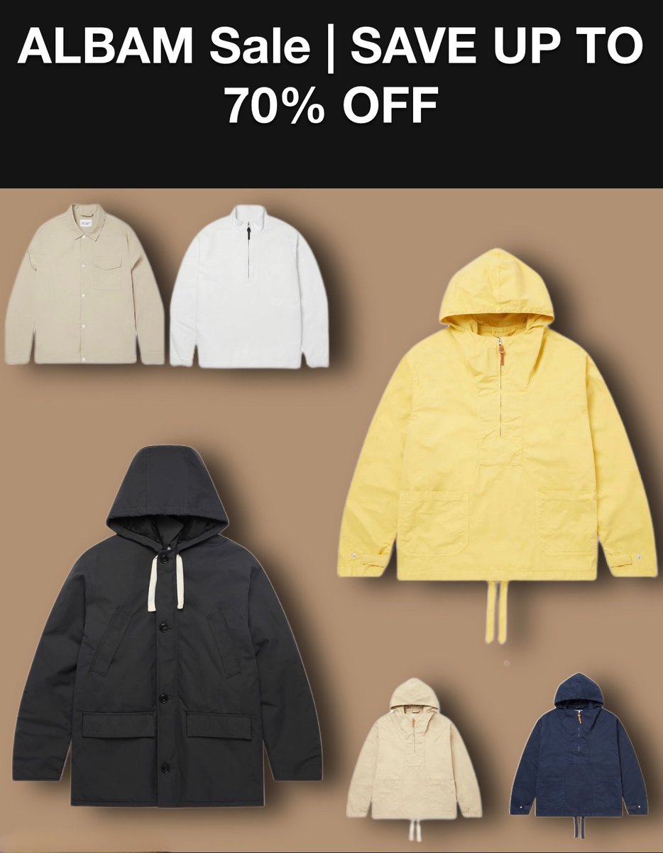 casualsdirect's tweet image. #Ad Albam Sale | Save up to 70% off 👀

Further discounts have been applied to the outlet sale at tinyurl.com/2nar68uq 

#albam #menswear #sale