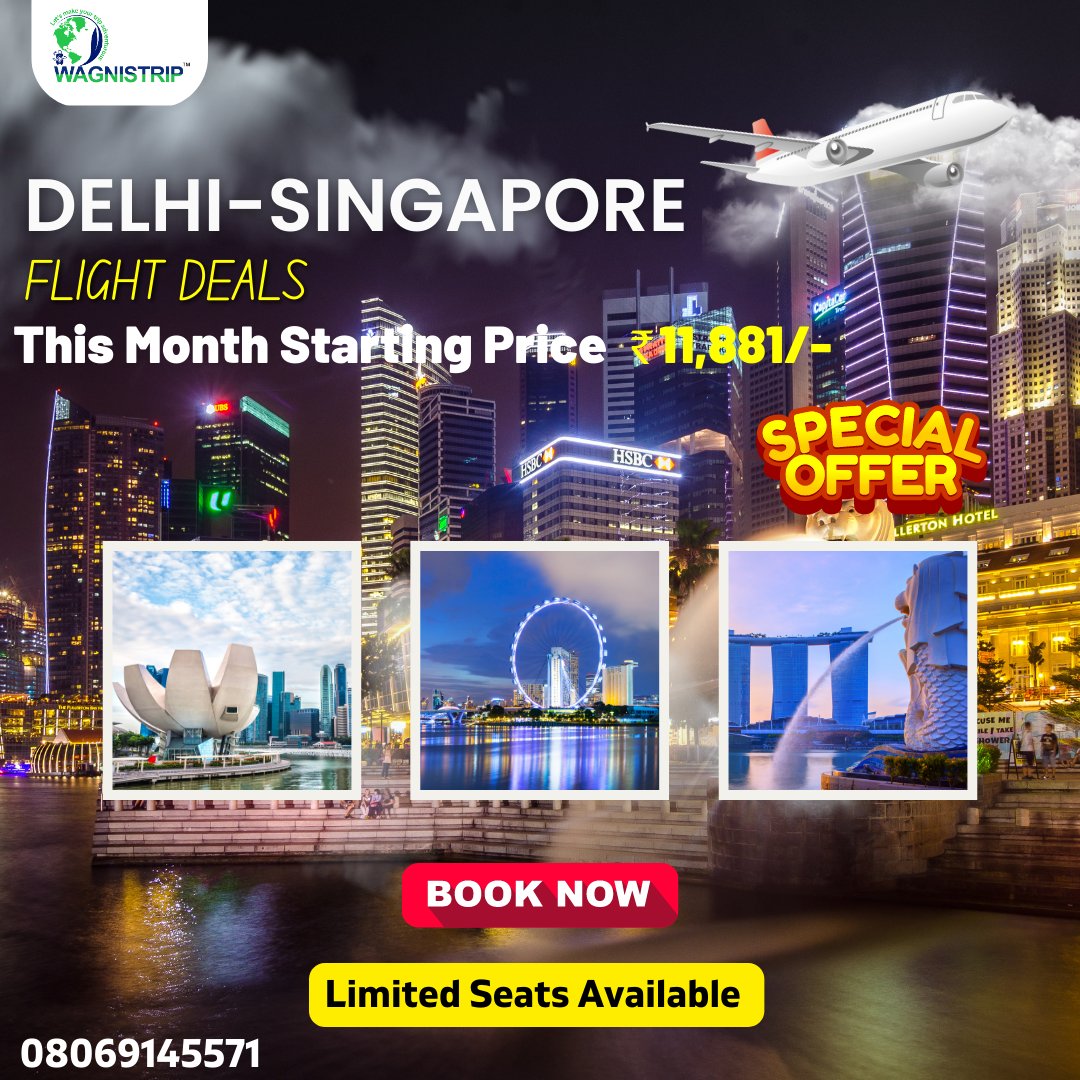 WAGNISTRIP on Twitter "Delhi To Singapore Cheapest Flights Tickets