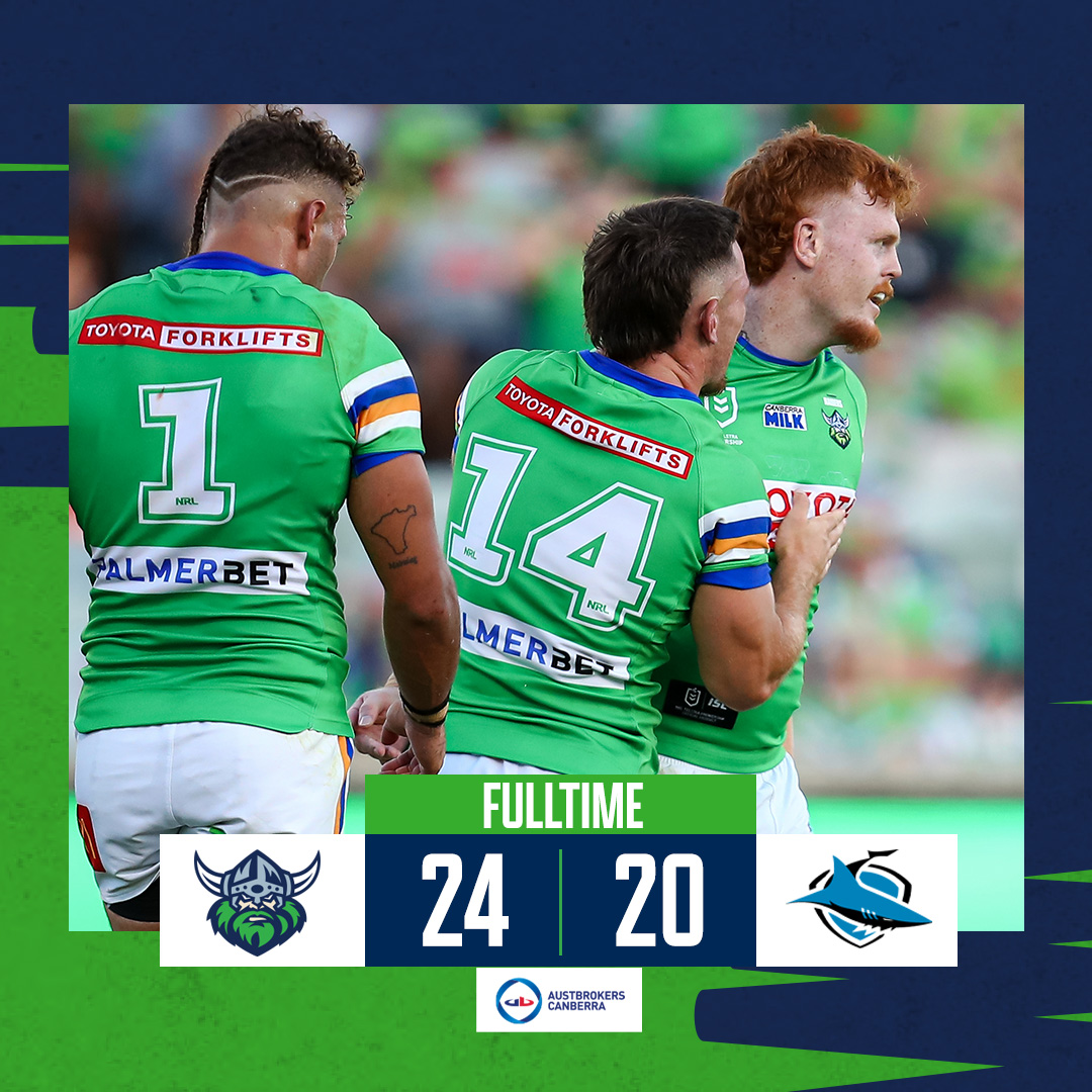 RaidersCanberra's tweet image. First win of season 2023!

#WeAreRaiders