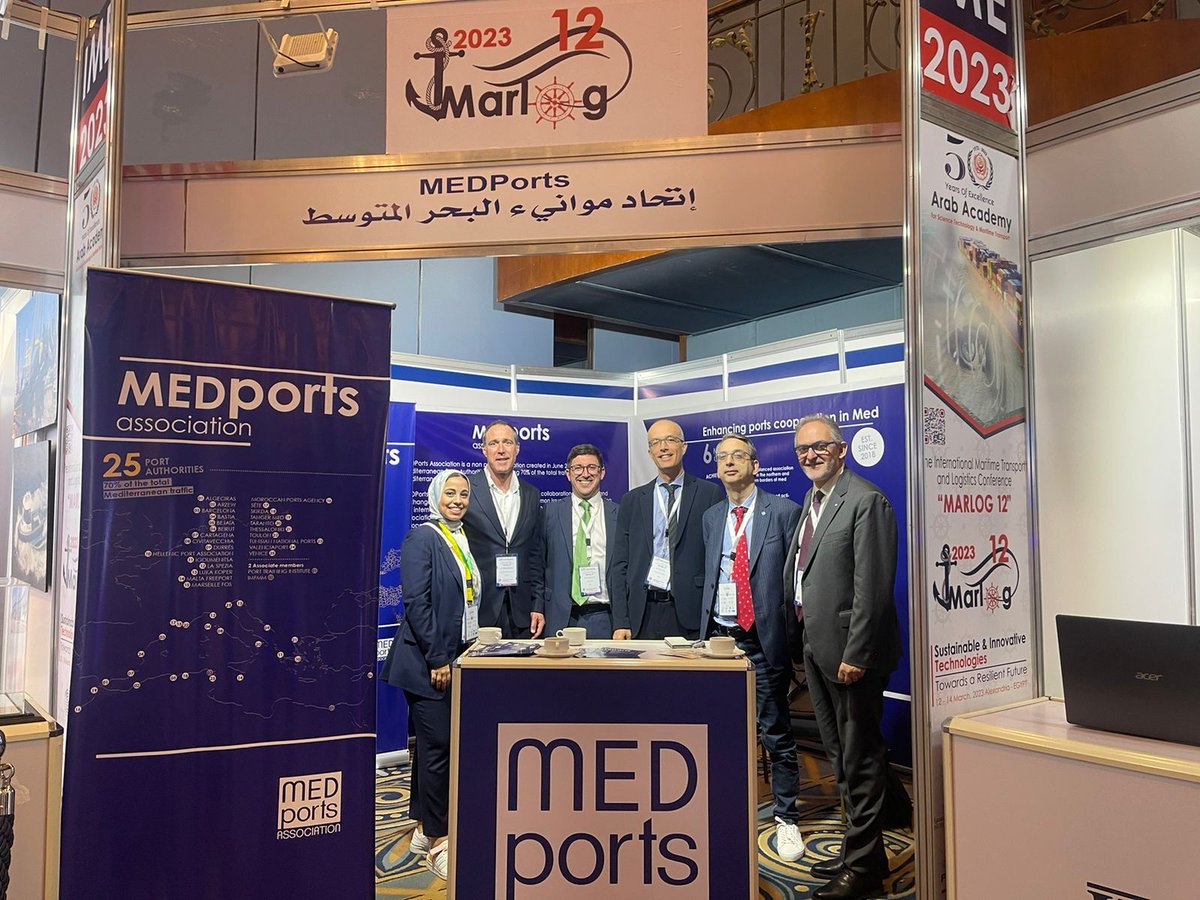 Last week, <a href="/MEDportsAsso/">MEDPorts Association</a> was present in Alexandria, Egypt from 12-14 March 2023 in the #MARLOG12 #Conference #Exhibition

<a href="/PinoMusolino/">Pino Musolino</a>