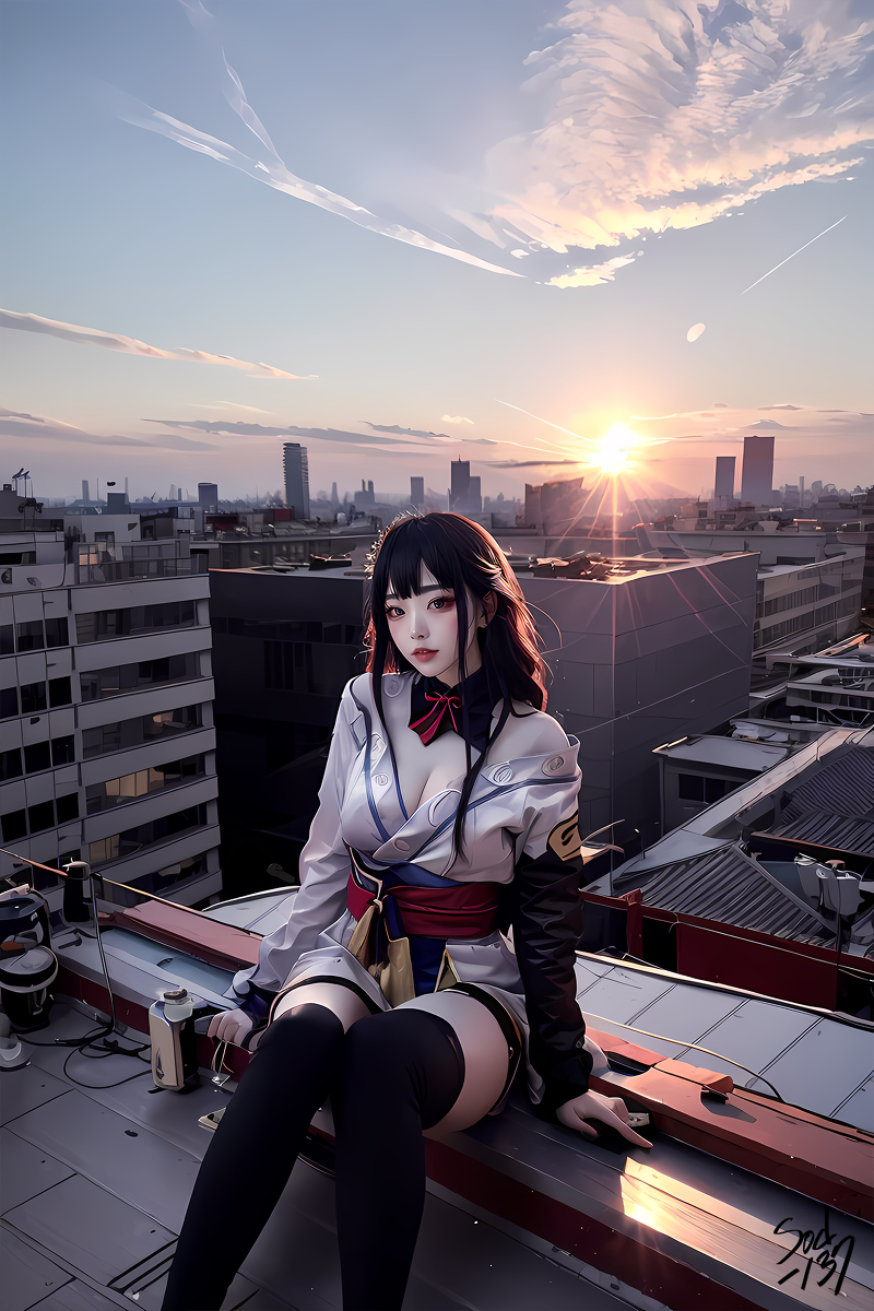 sod_137's tweet photo. 都心の将軍 (downtown Shogun) #美人 #女の子 #GenshinImpact #雷電将軍 #コスプレ #都心 #日出 #原神 https://t.co/AUEfjgEBdZ https://t.co/l2ypk0Maex