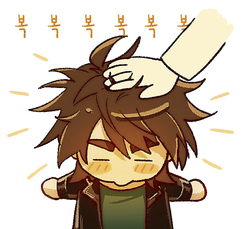 아기감자를 쓰다듬어 보세요