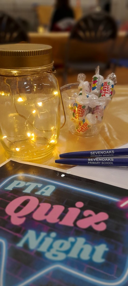 SevenoaksPri's tweet photo. Well done to the PTA for organising a successful and fun Quiz Night.  Congratulations to the winning team, the Chocolate Teapots and thank you to all the teams that took part. We are very grateful for all your support 👏 #SPSValues #team #PTAfun #loveaquiznight #testyourself https://t.co/qykcgPHiyv