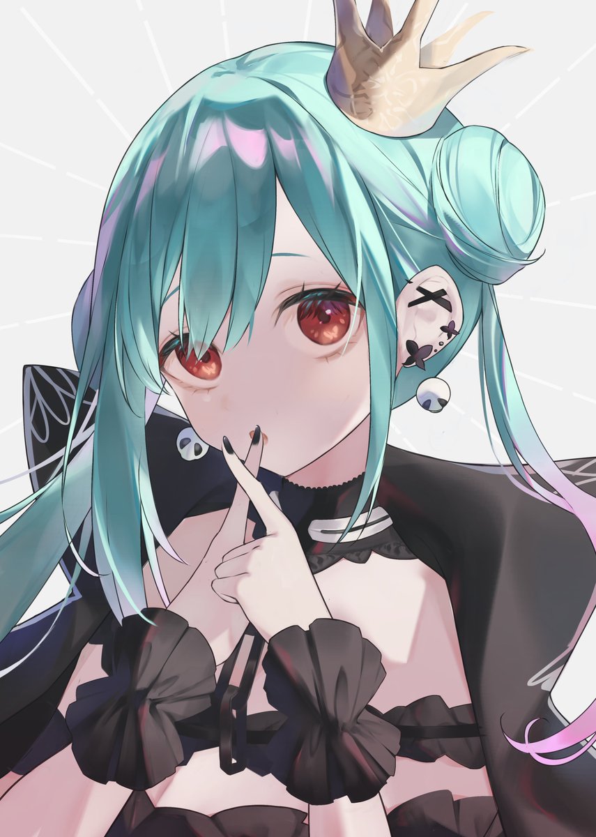 潤羽るしあ 「 」|いりすちゃんのイラスト