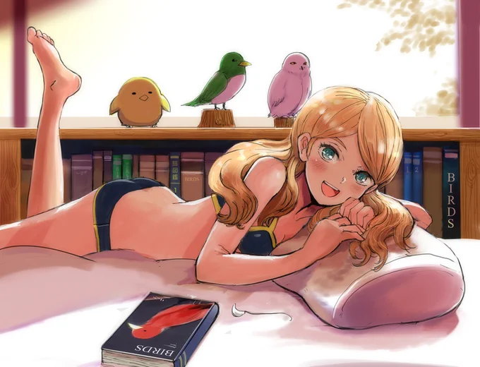 自室でくつろぐリタ・ベルナルちゃんです。 