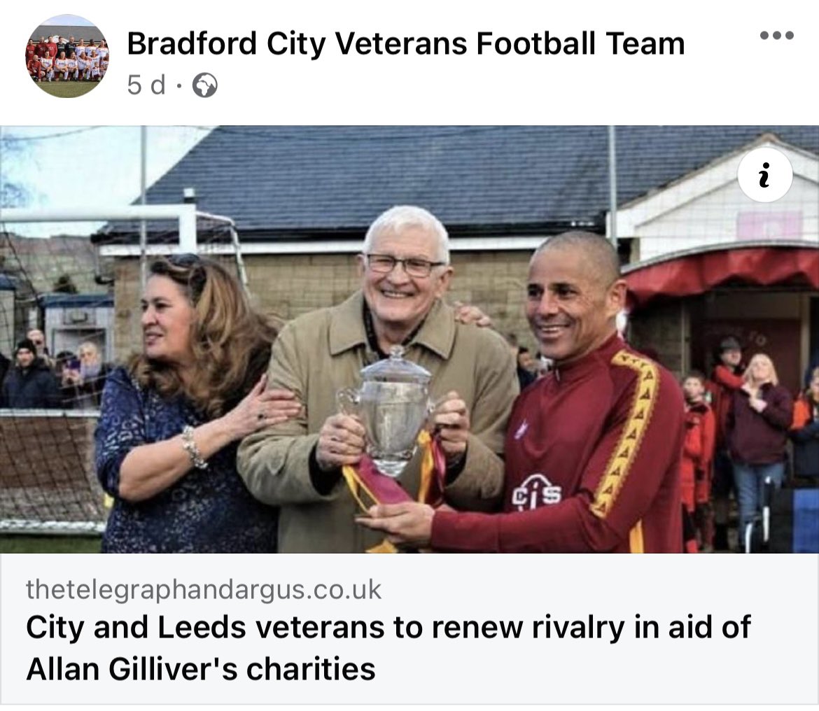 andycuz23's tweet photo. Who is coming to join us today the sun is shining the ex players are as ready as they will every be!! 6.5k raised already kick of at 2pm. Pay on the door all for a great charity. @BradfordMemCafe @SilsdenAFC https://t.co/SlMXn7jWkE