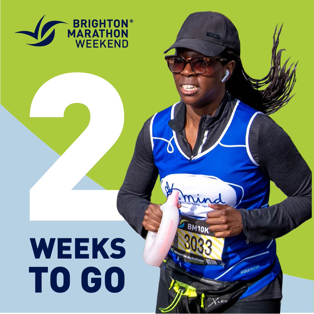 BrightonMarathn's tweet photo. 2 Weeks To Go! 🤩 

We don’t know about you but it’s starting to feel real now. Tag someone you’re sharing this year’s Brighton Marathon or BM10K experience with.  

#BrightonMarathonWeekend I #BrightonHero https://t.co/Mo3kE0rWzE