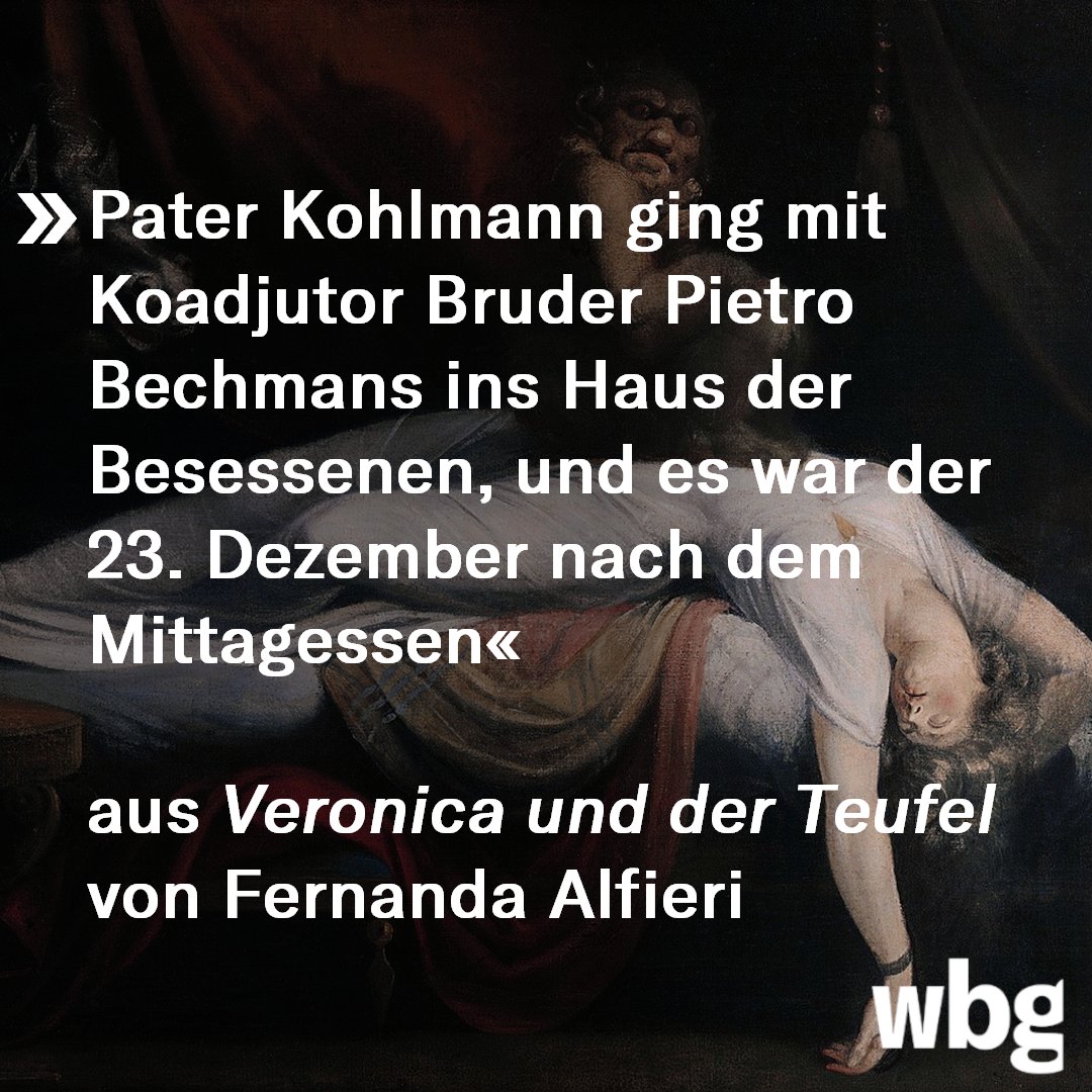 WissenVerbindet's tweet photo. Lust auf #TrueCrime? In "Veronica und der Teufel" geht es um furchtbaren #Exorzismen, die von der katholischen #Kirche durchgeführt wurden.
👹 von Fernanda Alfieri
👹 Buch inkl. Leseprobe: https://t.co/hEdd10dWJS https://t.co/LR58vbVBdO