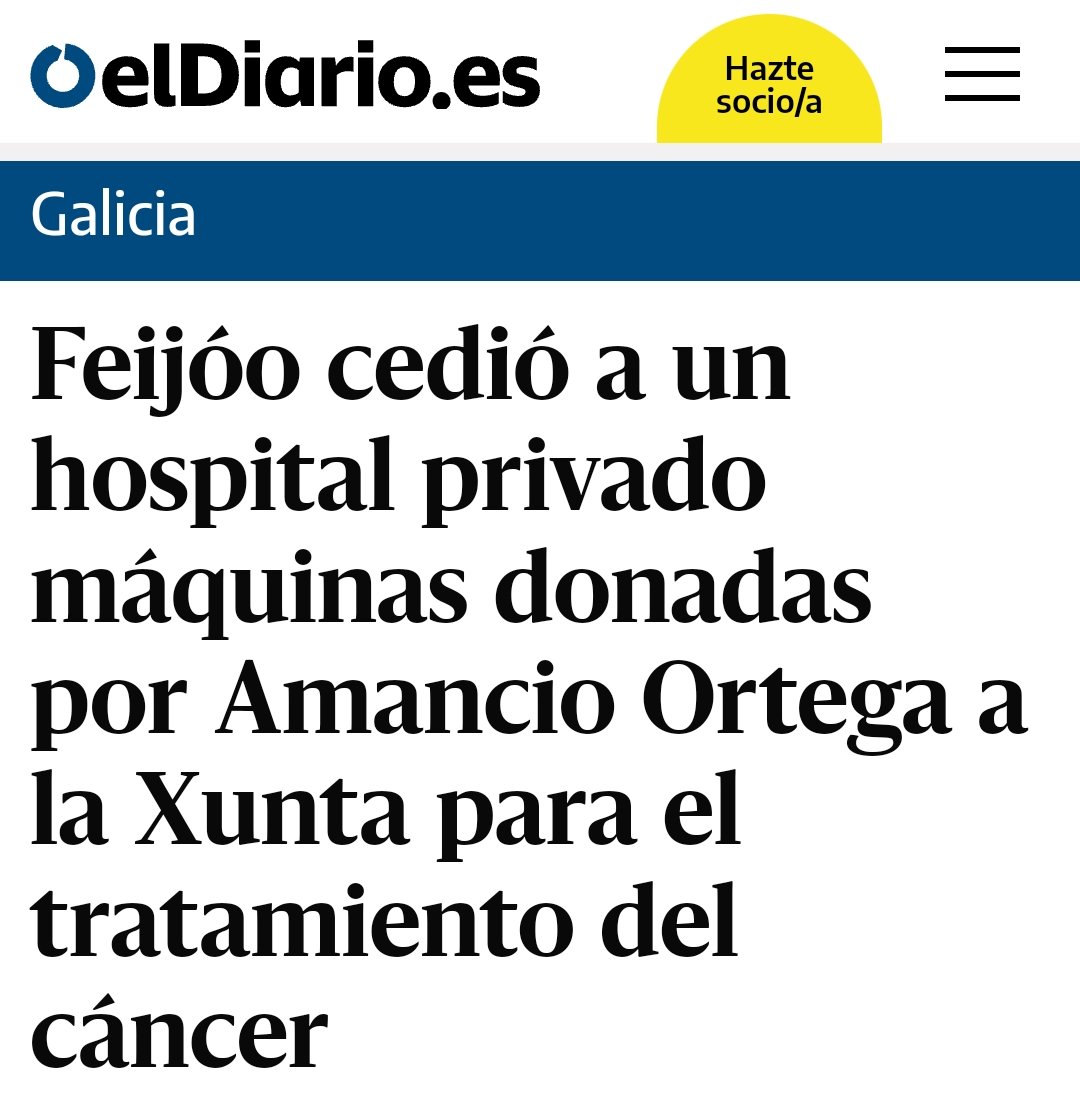 Recordáis lo de que Amancio Ortega venía a salvar la sanidad pública con sus donaciones?

Pues os vais a reír...