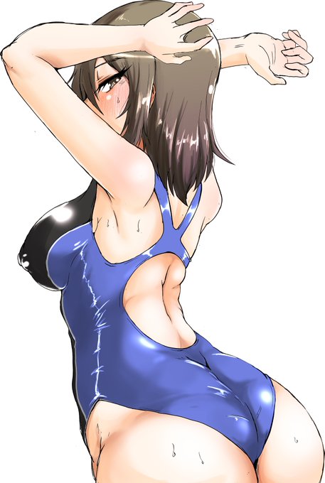 競泳水着のミカさん 