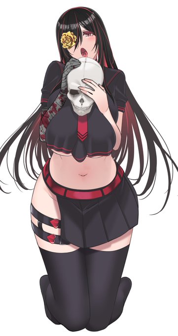 黒紫館 幽火さん
黒髪制服少女デザイン好き
差分が作れるように試した事が時間かかった

 #幽勃ち 