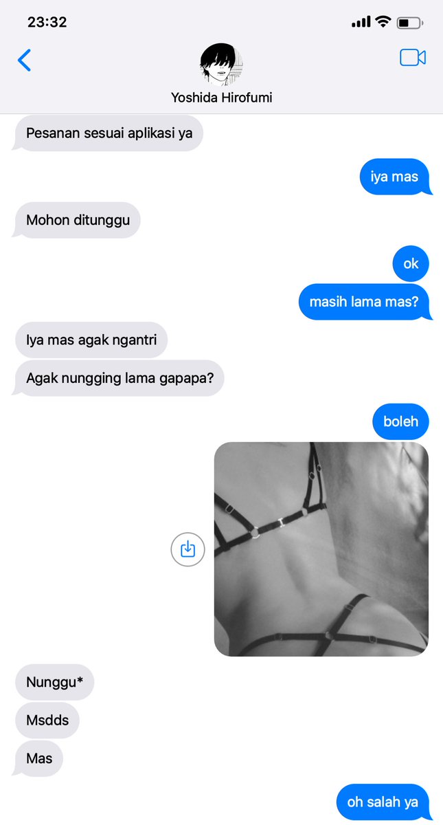 myeowwy's tweet photo. #yoshiden 🔞 kalau ketemu abang kurir makanan di jam jam denji rawan birahi.
tw // nsfw pict , nsfw

(tolong anggep aja itu aplikasi order makanan online 😔) https://t.co/Jf3bMAmkJi