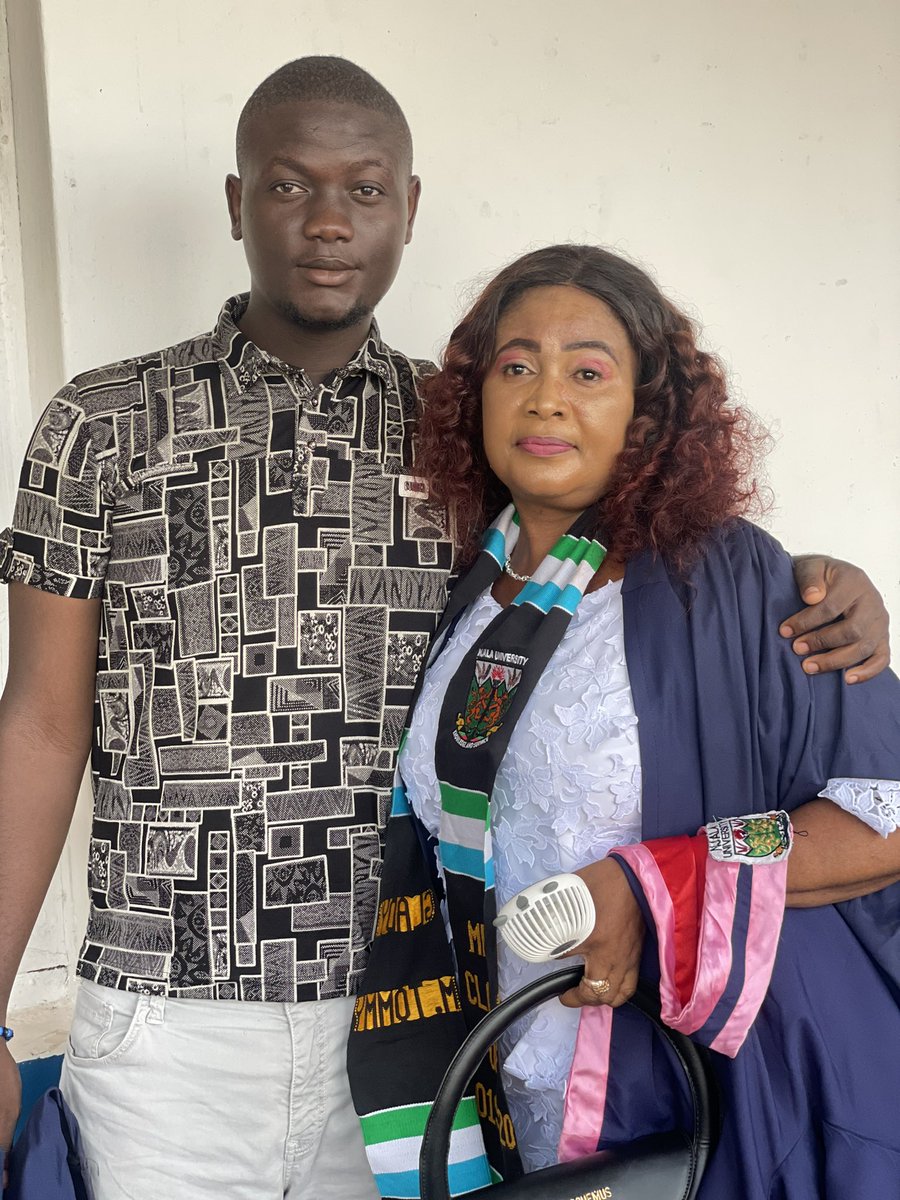 ThePaTommyShow's tweet photo. Yesterday the love of my life graduated from Njala from her masters❤️❤️
I’m so happy and thankful for this beautiful woman❤️🫂
God bless mammy Tommy❤️❤️
#SaloneTwitter https://t.co/6WuzbtAyGF