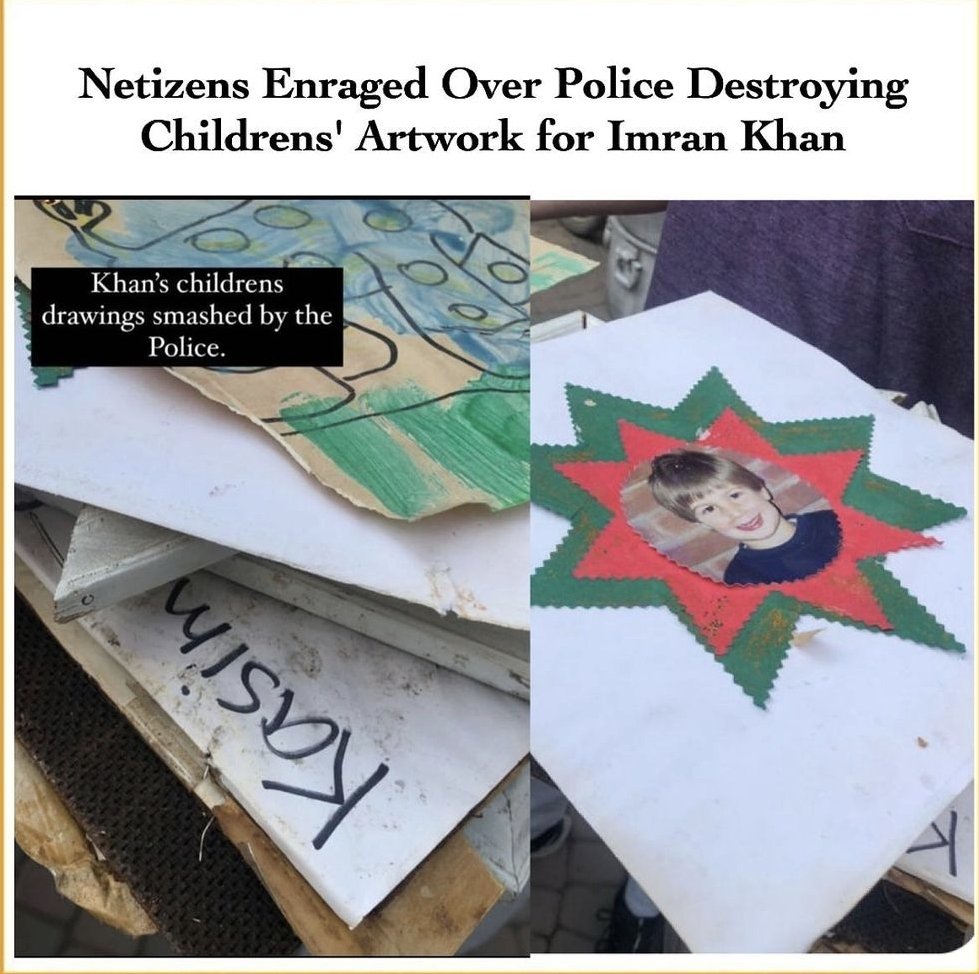 ZoraizOfficial's tweet photo. So many of us can relate how our children's little achievements mean to the parents. Imran Khan might have the nerves to deal with this but any parent would get furious on the mindless vandalism by Punjab police. This is extremely sickening. https://t.co/lipiMWdYIW