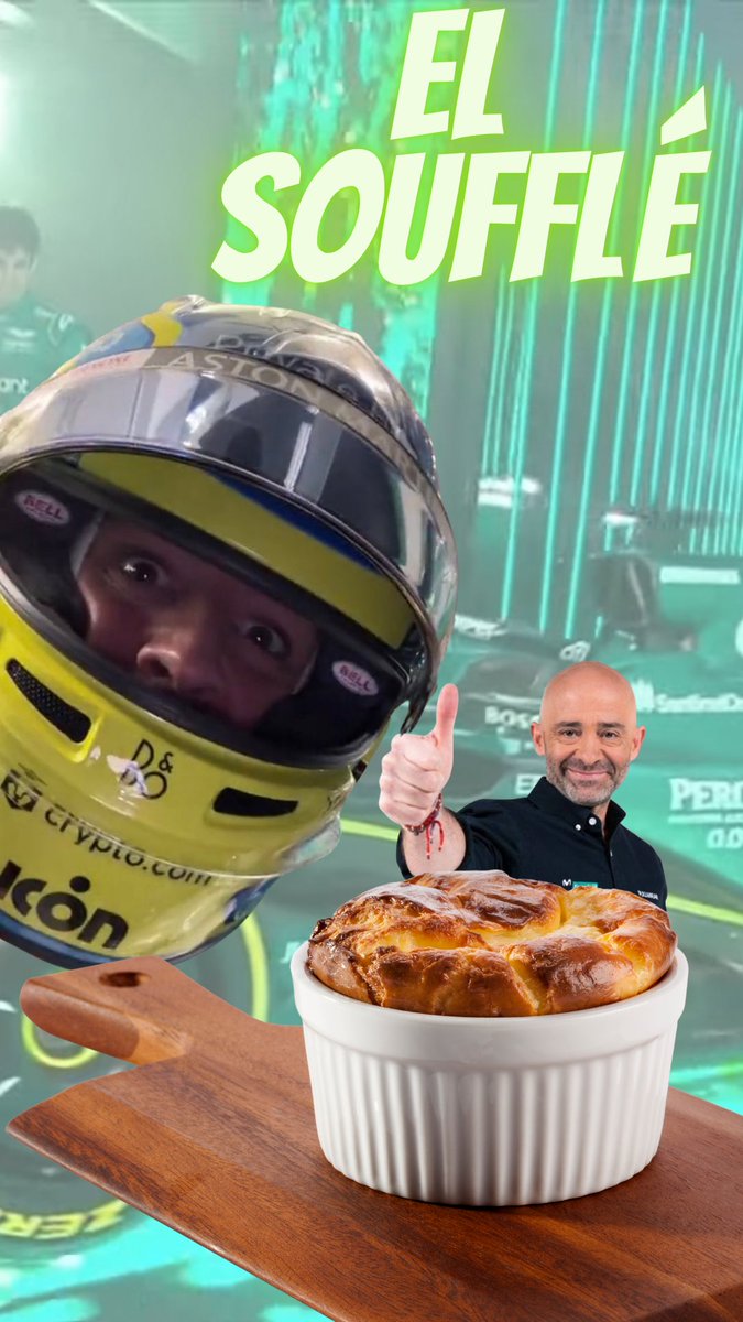 Llegó el día del padre. Soufflé todos. @alobatof1 @tonicuque @PedrodelaRosa1  @AlbertFabrega @alo_oficial @AstonMartinF1 #elsouffle #sufle #souffle #fernandoalonso #f1 #daznf1 #SaudiArabianGP