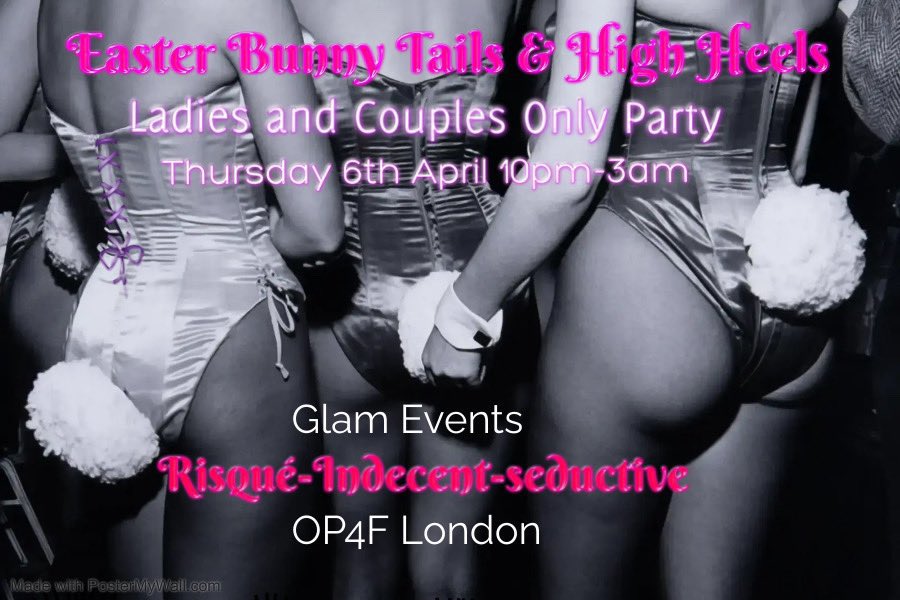 📆 Thursday 6th April; Our Annual Sexy Easter Party Returns!👀 Cum Join Our Sexy Couples &amp; Ladies ONLY Themed Event, 10PM-3AM! Pre Book Now >>> ourplace4fun.com 🐰❤️